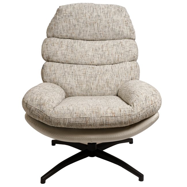 Armchair Vincento with footstool, H100x92x79cm, seat height 47cm