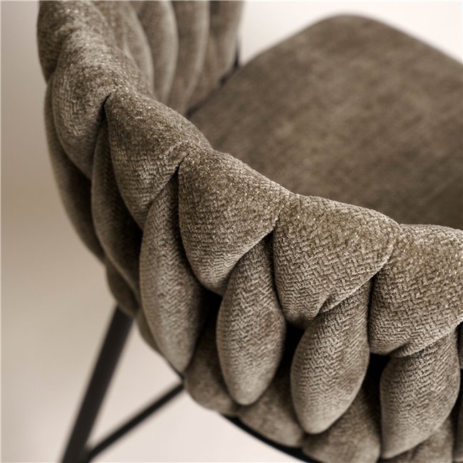 Bar stool Vingen 12, dark brown, H90x51.5x54.5cm, seat height 67cm