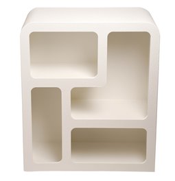 Etagere Soleya, white, MDF, H85x75x30cm