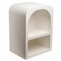 Bedside table Soleya, white, MDF, H55x40x30xcm