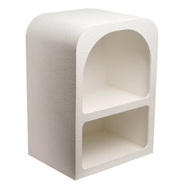 Прикроватный столик Soleya, белый, MDF, H55x40x30xcm