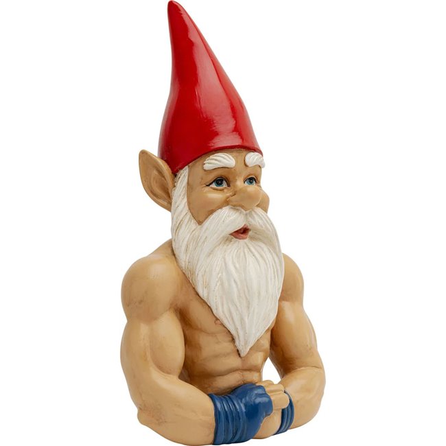 Deco figurine Gnome Muscle, H32x17x11cm