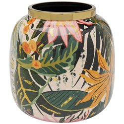 Vase Jungle, metal, H17cm, D17cm