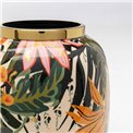 Vase Jungle, metal, H17cm, D17cm