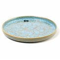 Тарелка Scratch Blue, коричневый/синий, фарфор, D20cm H2.3cm