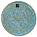 Тарелка Scratch Blue, коричневый/синий, фарфор, D20cm H2.3cm