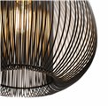Pendant lamp Noda, black, H35-135cm D28cm, E27 40W(MAX) 