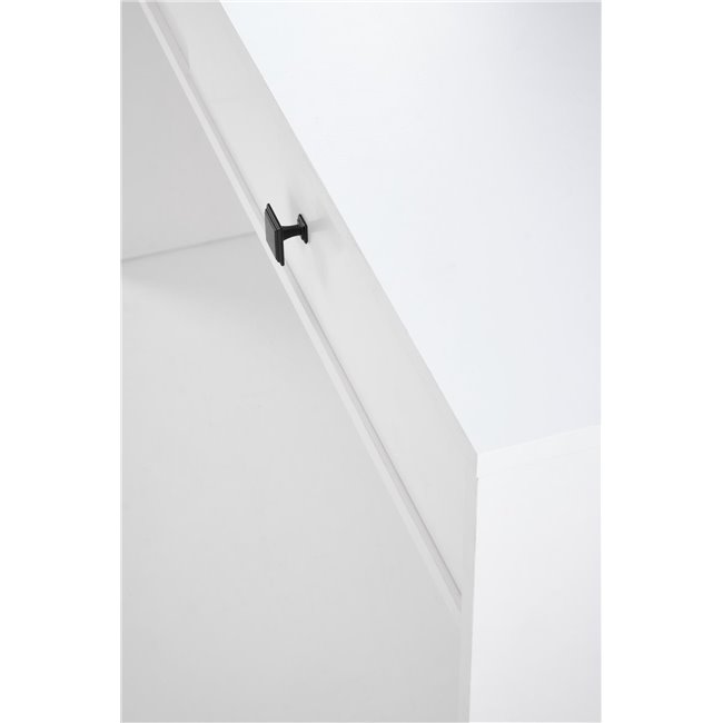 Dressing table Hegan, white, chipboard/glass, 120x50cm, H76cm 