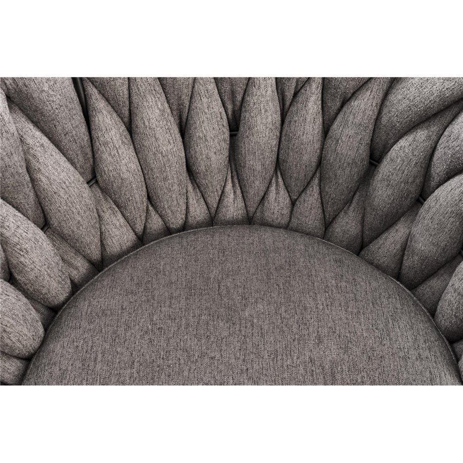 Bar chair Havigen H125, grey/black, steel/polyester, H90-105cm 54x53cm 