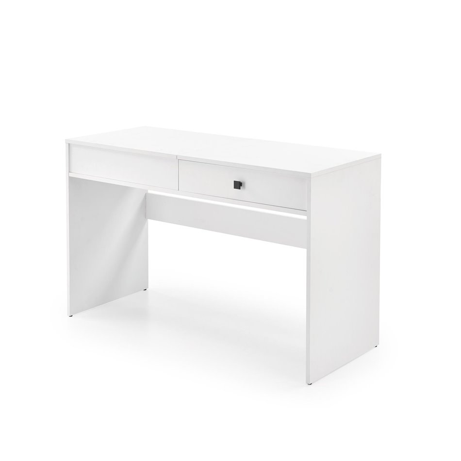 Dressing table Hegan, white, chipboard/glass, 120x50cm, H76cm 