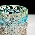 Crystal vase Lisboa with mix colors, H35cm, D15cm