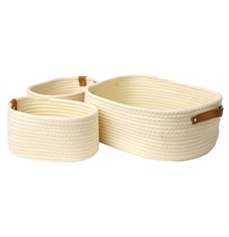 Basket set 3 Duo, 35x25xH12cm