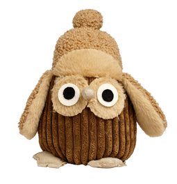 Door stopper Owl beige, 19x15x23cm