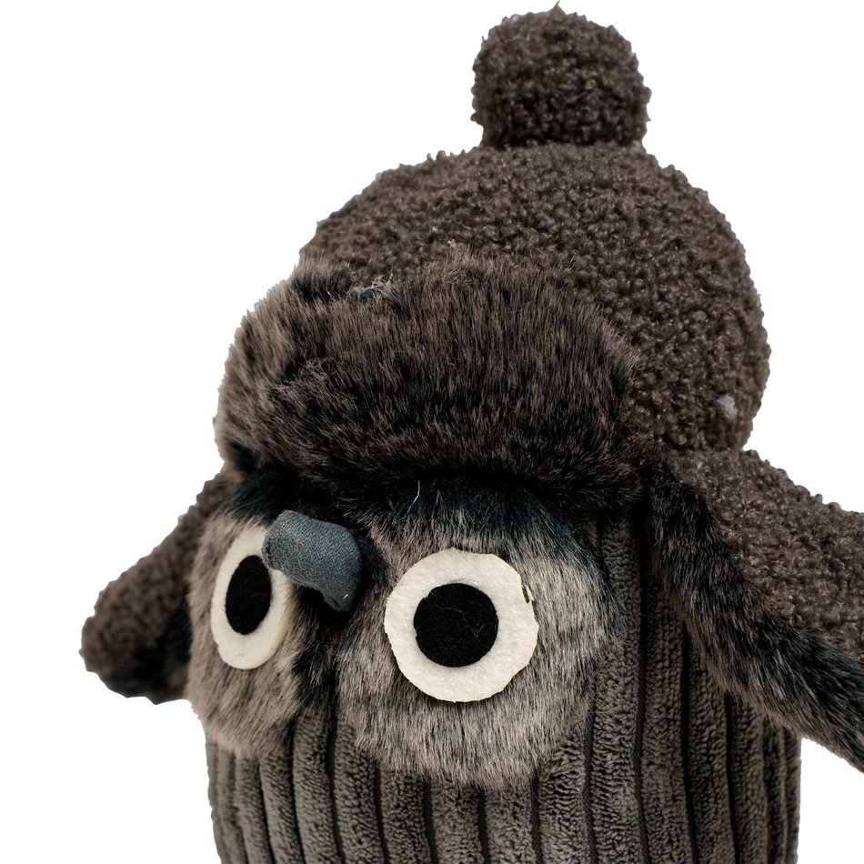 Door stopper Owl grey, 19x15x23cm