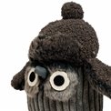 Door stopper Owl grey, 19x15x23cm