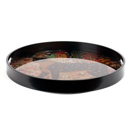 Decorative glass tray Fabro L, 39.5x39.5x4cm