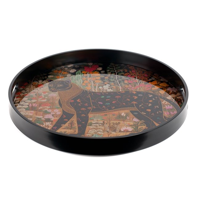 Decorative glass tray Fabro L, 39.5x39.5x4cm
