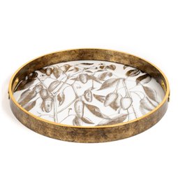Decorative glass tray Fariete L, 39.5x39.5x4cm