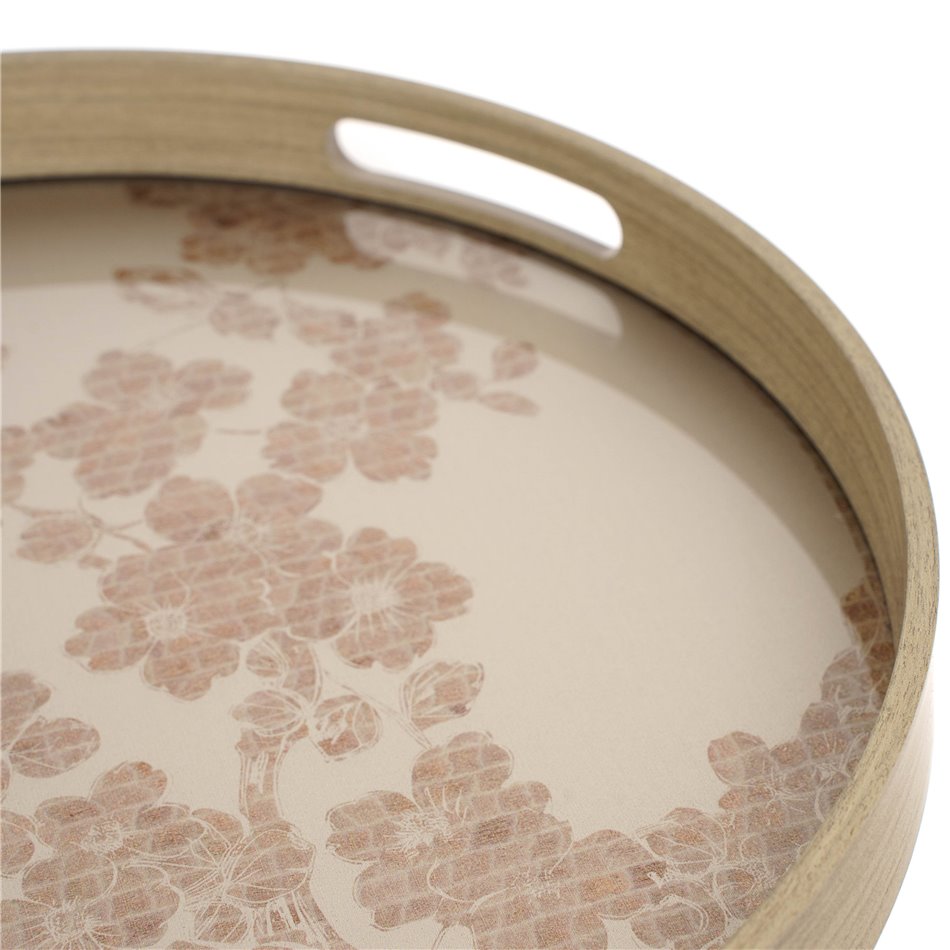 Decorative glass tray Farra L, 39.5x39.5x4cm