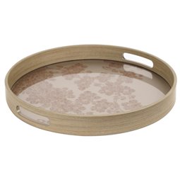 Decorative glass tray Farra M, 34x34x4cm