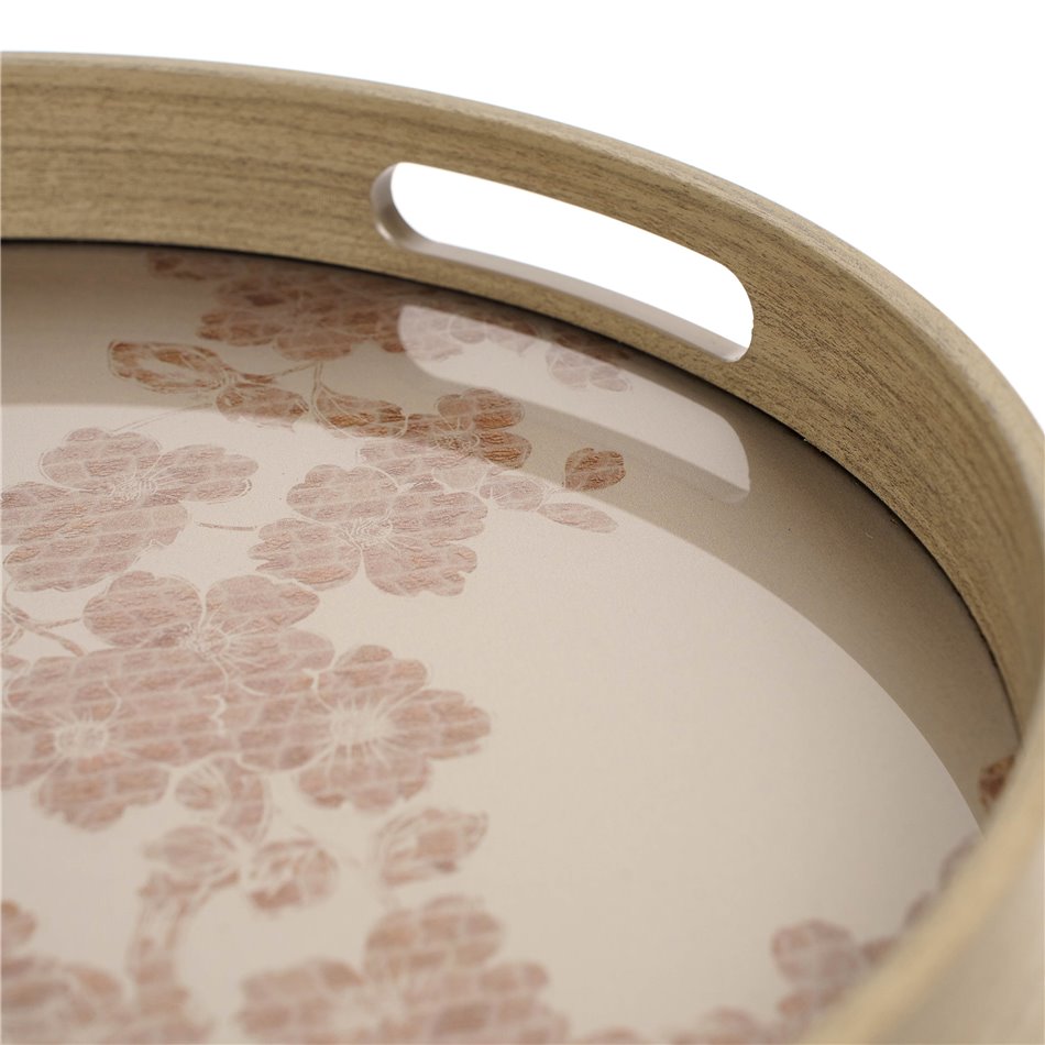 Decorative glass tray Farra M, 34x34x4cm