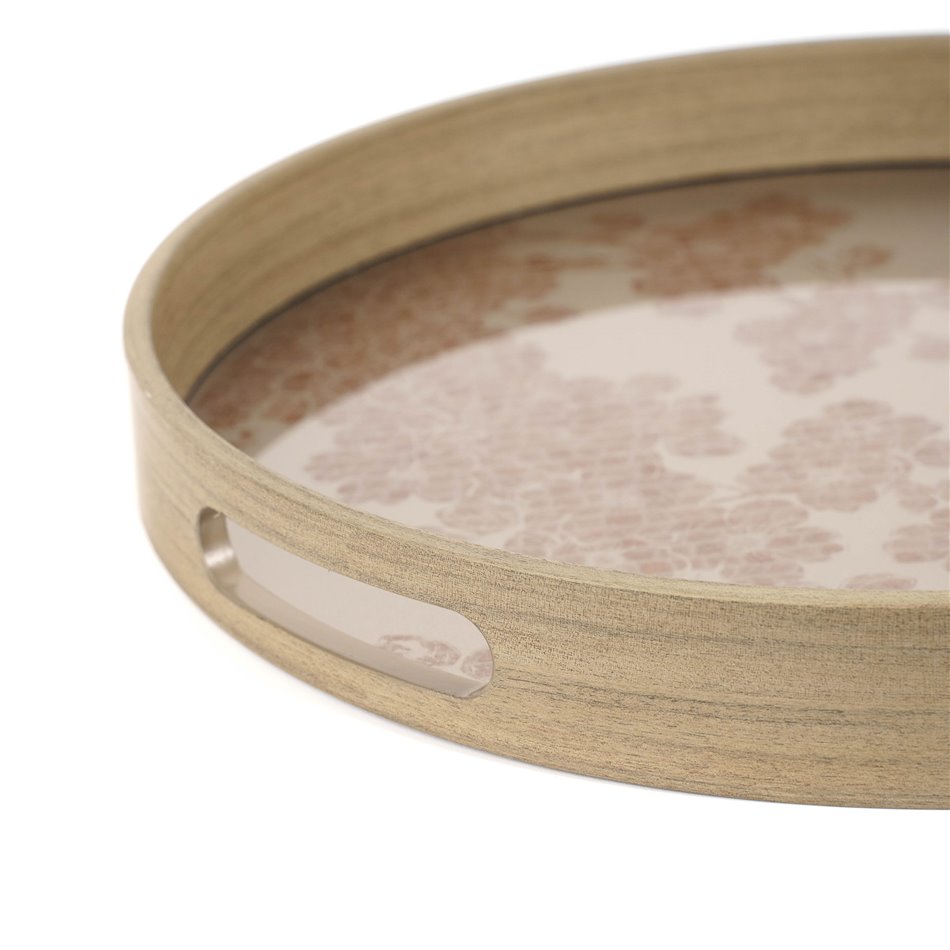 Decorative glass tray Farra M, 34x34x4cm