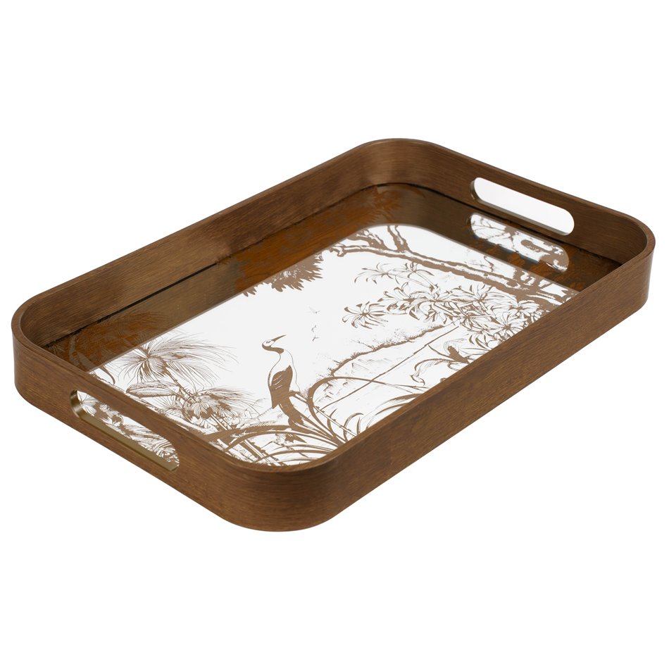 Decorative glass tray Fasty M, 27x42.5x4.5cm