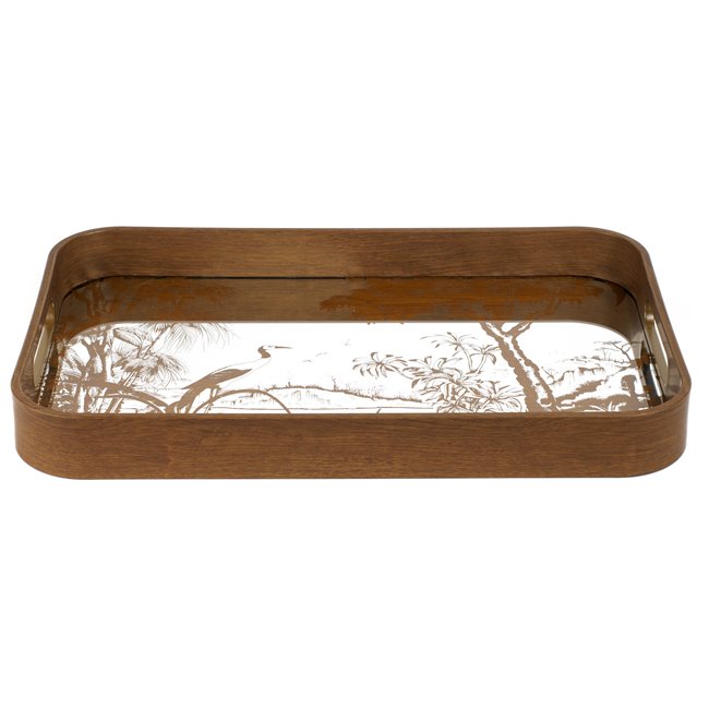 Decorative glass tray Fasty M, 27x42.5x4.5cm