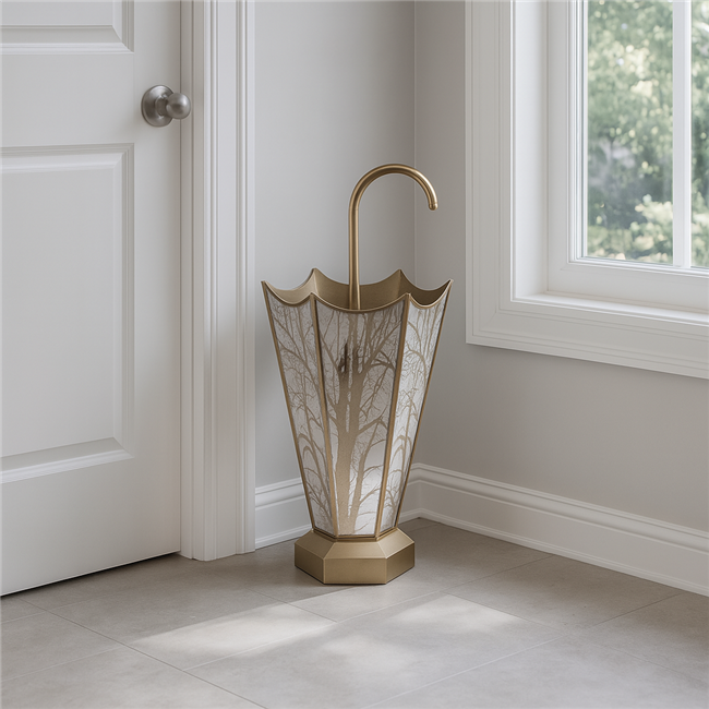 Umbrella stand Umbrella, silver, 33x29x65cm