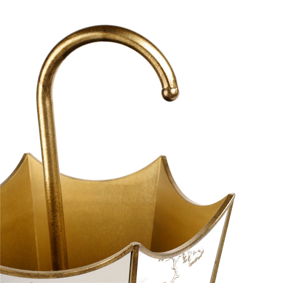 Umbrella stand Umbrella, golden, 33x29x65cm
