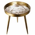 Side table Furuset M, golden, 39.5x39.5x47.5cm