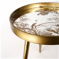 Side table Furuset M, golden, 39.5x39.5x47.5cm