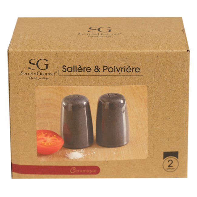 Salt and pepper set Callie, blue, H8.2cm, D4cm