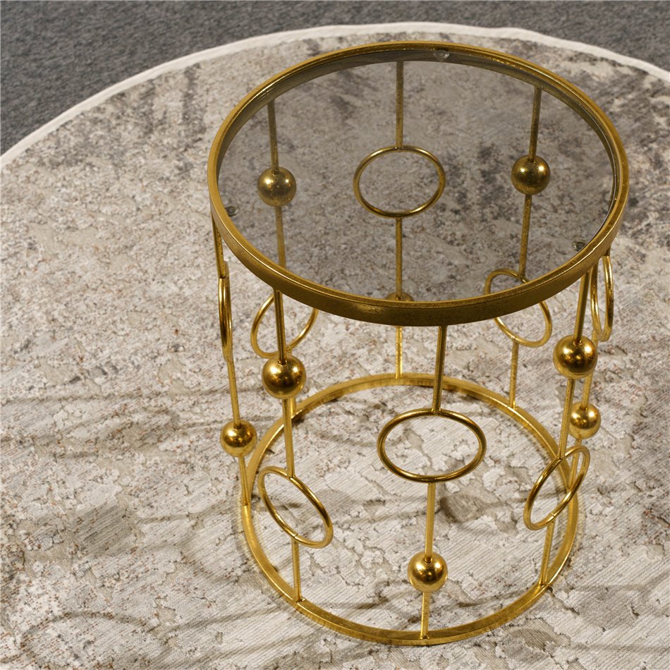 Carpet Ambera 2, round, grey, D150cm