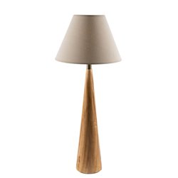 Table Lamp Moora with linen shade, E27 40W, H92x15cm