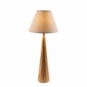 Table Lamp Moora with linen shade, E27 40W, H92x15cm