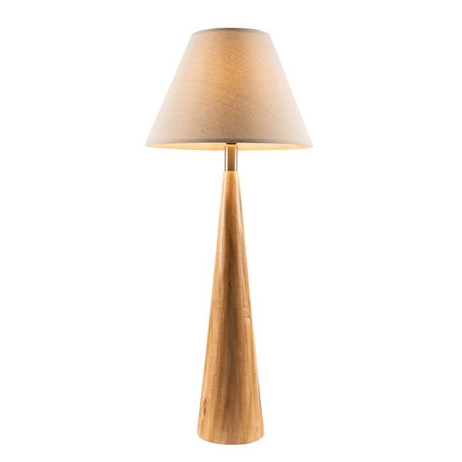 Table Lamp Moora with linen shade, E27 40W, H92x15cm