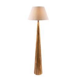 Floor lamp Moora with linen shade, H151x20cm E27 40W(MAX)