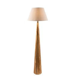 Floor lamp Moora with linen shade, H151x20cm E27 40W(MAX)