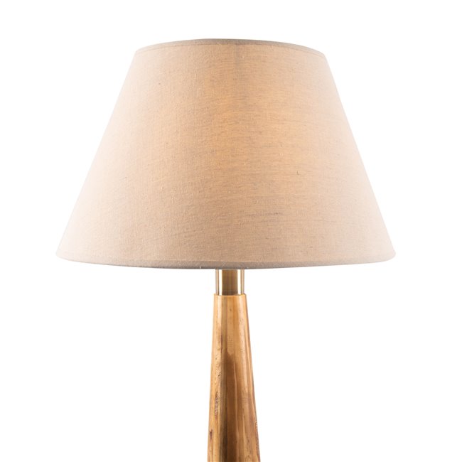 Floor lamp Moora with linen shade, H151x20cm E27 40W(MAX)
