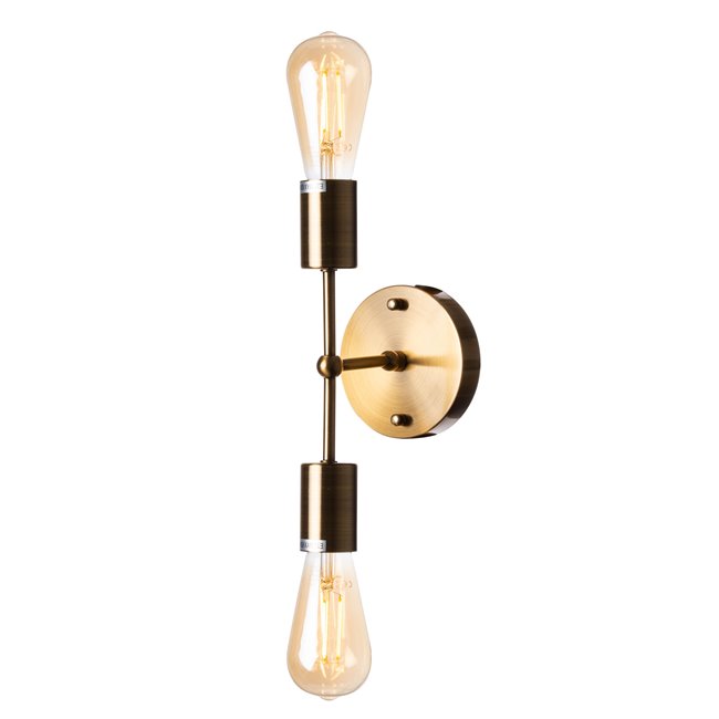 Wall lamp Reba, E27 2x60W(MAX),  bronze color, 7x14x27cm