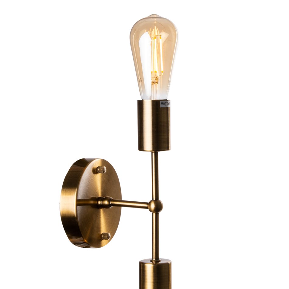 Wall lamp Reba, E27 2x60W(MAX),  bronze color, 7x14x27cm