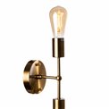 Wall lamp Reba, E27 2x60W(MAX),  bronze color, 7x14x27cm