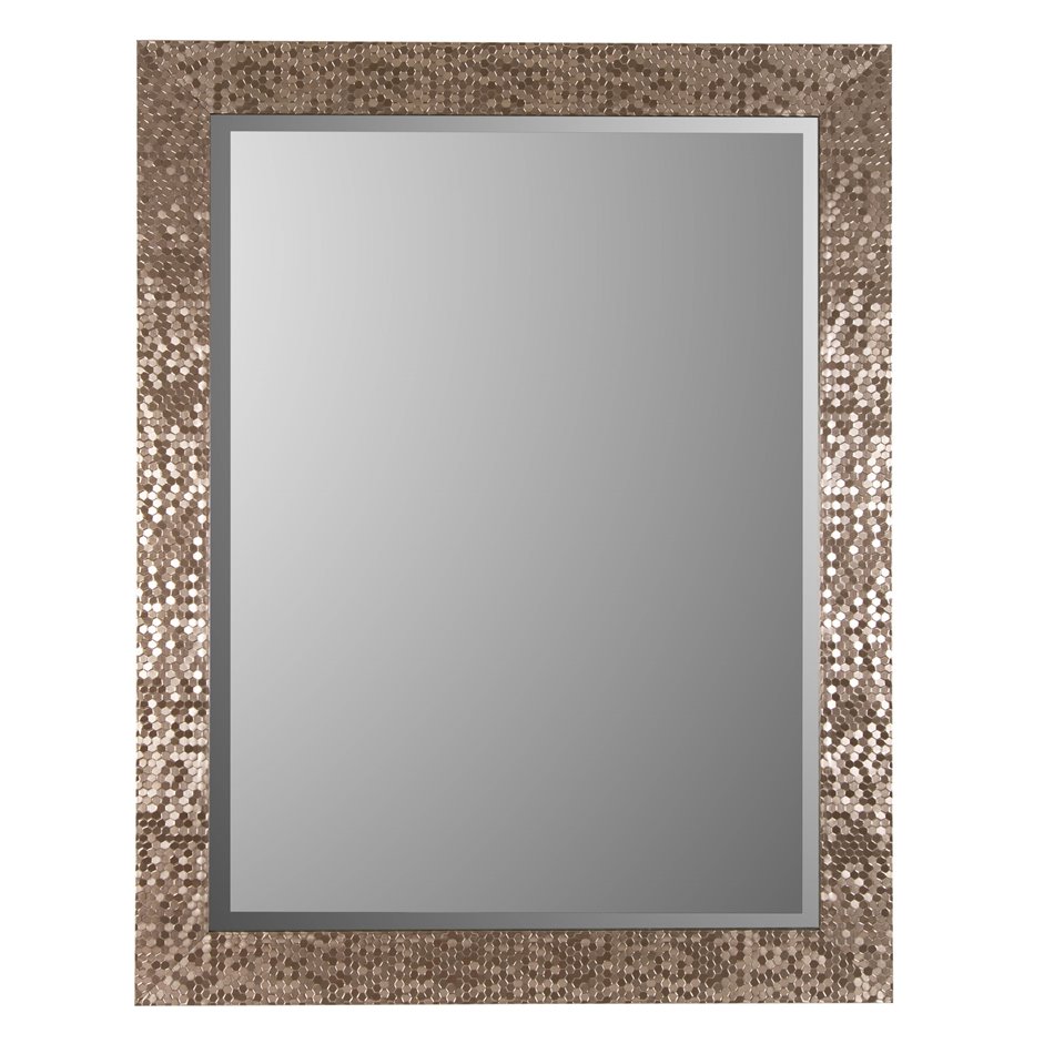 Wall mirror Ingo, champagne tone, H93x73cm