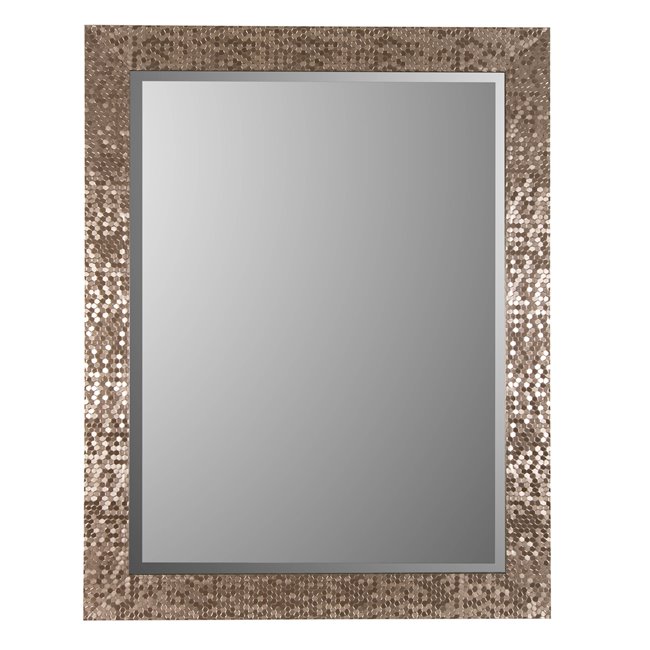 Wall mirror Ingo, champagne tone, H93x73cm