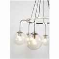 Pendant lamp Rana, nickel, H60-135cm, D85cm, E27 6x60W(MAX)