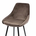 Bar stool Solero, coffee color, H-98x54x54cm, seat height 68cm