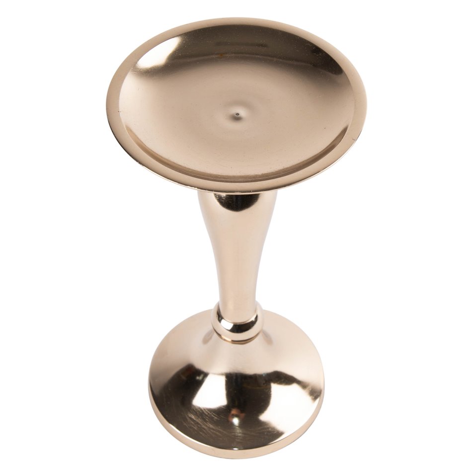 Candle holder Vellore, champagne/golden, H21cm x D11cm