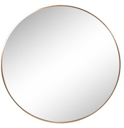 Wall mirror Iza, round, golden color D100x4cm