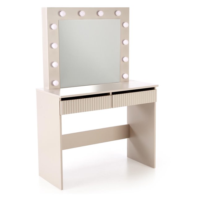 Dressing table Holwud w mirror, LED, 94x43x140cm